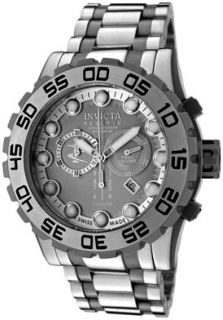 Invicta 0809  Watches,Mens Reserve Chronograph Silver Dial Stainless Steel, Chronograph Invicta Quartz Watches