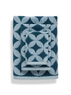 Majestic Tile Towel Set (3 PC) by Luxor Linens