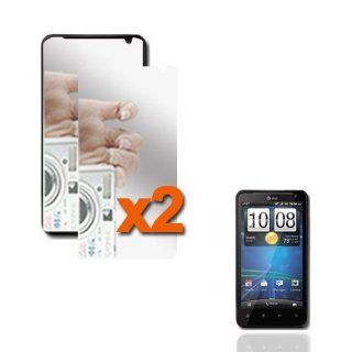 2X Custom Fit Mirror Screen Guard Protector For HTC Vivid Cell Phones & Accessories