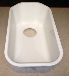 Blanco Closeout 508 568 8 x 16 Undermount Kitchen Sink in White   Single Bowl Sinks  