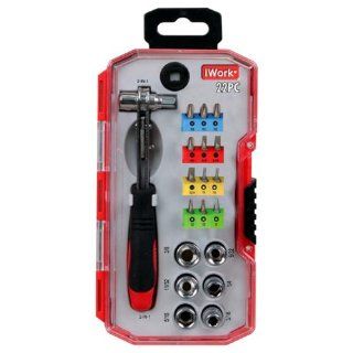Olympia Tools 76 508 N12 22 Piece 2 In 1 Ratchet Driver Set   Screwdrivers  