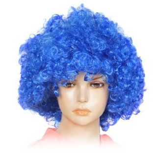 Rosallini Ladies Manmade Funny Hairstyle Hair Dressing Curl Up Party Wig Blue  Hair Replacement Wigs  Beauty