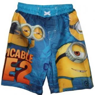 Despicable Me 2 Swim Trunks Bathing Suit Swim Shorts Boy Size XS (4/5)  Fashion Swim Trunks  Baby