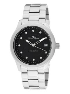 Unisex Cima Stainless Steel & Black Watch by Lucien Piccard Watches