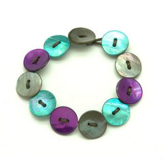 shell button bracelet by midas