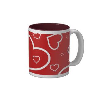 Heart Outlines   Valentine's/Love Mug