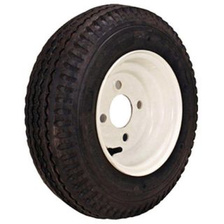Kenda Loadstar 8 480 8 K371 Bias Trailer Tire With White Wheel Assembly 98577
