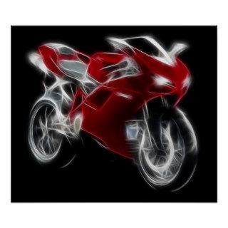 Sport Bike Racing Motorcycle Print