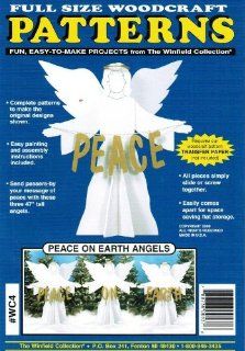 Peace on Earth Angels Christmas Yard Art Woodworking Plan   Woodworking Project Plans  