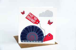new home snail card by allihopa