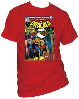 Men's Marvel Comics Tomb Of Dracula Werewolf By Night T shirt XXL Red Clothing