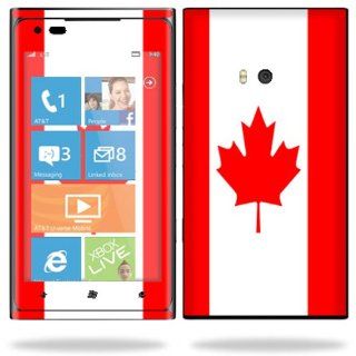 Protective Vinyl Skin Decal Cover for Nokia Lumia 900 4G Windows Phone AT&T Cell Phone Sticker Skins Canadian Pride Cell Phones & Accessories