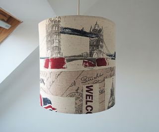 handmade i love london lampshade by the shabby shade