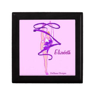 Rhythmic Gymnastic Ribbon Dancer Jewelry Box