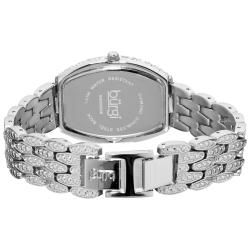 Burgi Women's BU59SS Tonneau Diamond Crystal Quartz Watch Burgi Women's Burgi Watches