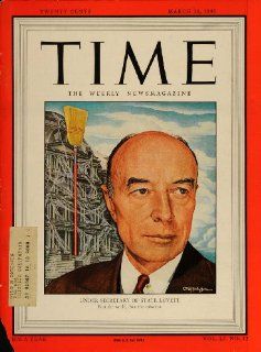 1948 Cover TIME Robert A. Lovett Ernest Hamlin Baker   Original Cover   Prints