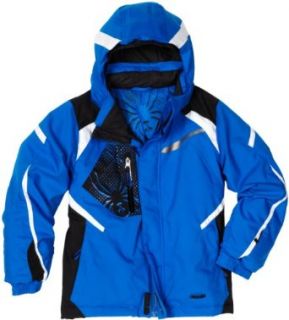 Spyder Infant/Toddler Boy's Mini Leader Jacket, Alpine/Black/White, 4  Skiing Jackets  Sports & Outdoors