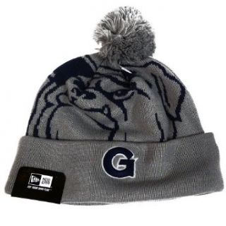 New Era Georgetown Hoyas Woven Biggie Knit Hat with Pom Clothing