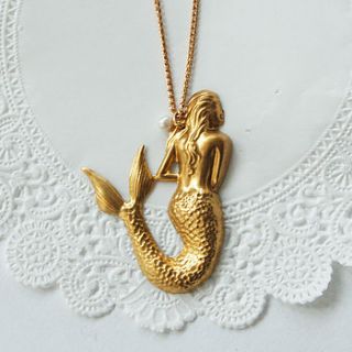 mermaid necklace by maria allen boutique