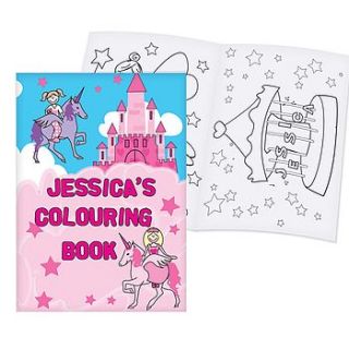 personalised colouring book by babyfish