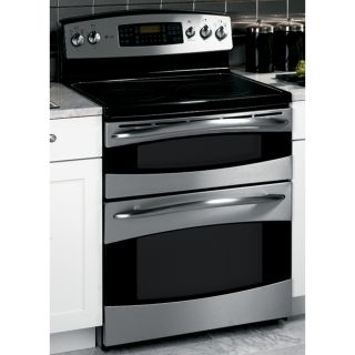 GE Profile 30 Inch Freestanding Double Oven Electric Range (Color Stainless)