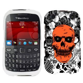 BlackBerry Curve 9310 Red Skull Hard Case Phone Cover Cell Phones & Accessories