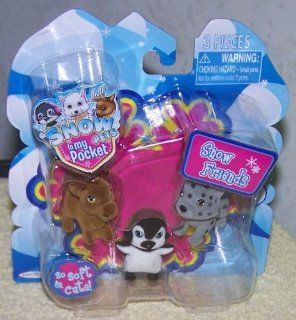 Snow In My Pockets Pets Penguin Moose Snow Leopard Toys & Games