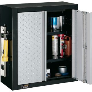 Stack-On Cadet Garage Storage System — 26in. 2-Door Wall Cabinet, Steel, Model# CADET-1250-DS  Wall Cabinets