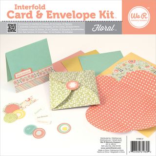 Interfold Card & Envelope Pads Floral We R Memory Keepers Blank Cards & Envelopes
