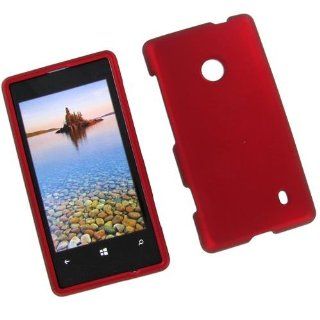 Nokia 520/ 521 (Lumia) Red Rubber Protective Case Cell Phones & Accessories