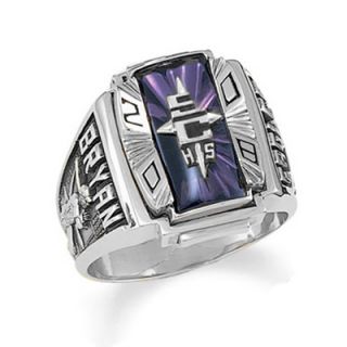 Mens Siladium® Crestline Legacy High School Class Ring by ArtCarved