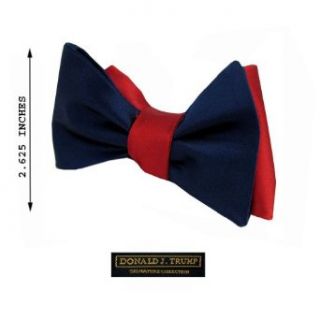 FBTR 521   Navy   Red   Sky   Donald Trump Brand Name Self Tie 2 Sided Bow Tie at  Mens Clothing store