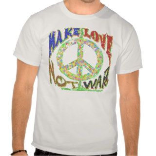 Make Love Not War 1960s Tee Shirt