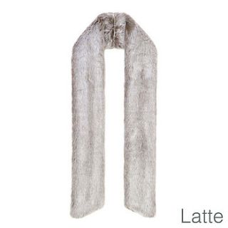 faux fur long scarves by helen moore