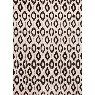 Hand tufted Contemporary Geometric Gray/ Black Cheetah Accent Rug (2 X 3)