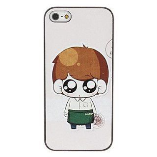 Cute Boy Pattern Hard Case for iPhone 5/5S  Cell Phone Carrying Cases  Sports & Outdoors