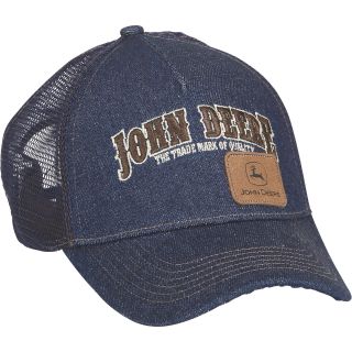 John Deere Denim Logo Baseball Cap — Blue