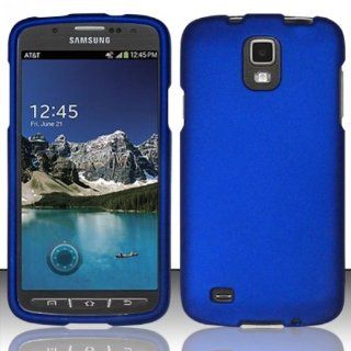 Importer520 Rubberized Snap On Hard Skin Case Cover for Samsung Galaxy S4 S 4 Active i537 i9295 Blue Cell Phones & Accessories