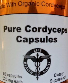 Aloha Medicinals Inc. Pure Cordycepsf 90 capsules 525 mg Health & Personal Care