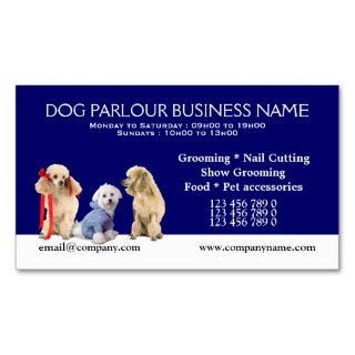 Dog grooming pet care PERSONALIZE Business Card Template