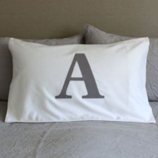 personalised letter pillowcase by lollie's pillowslips