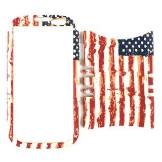 Cell Armor I747 RSNAP TE529 Rocker Snap On Case for Samsung Galaxy S3 I747   Retail Packaging   Distressed USA Flag Cell Phones & Accessories