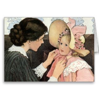 Vintage Mother and Child; Jessie Willcox Smith Greeting Card