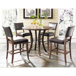 Hillsdale Furniture Cameron Round Counter Height Dining Set with Parson Stools