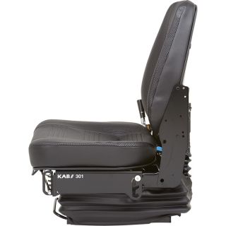 K & M Hydraulic Shock Suspension Construction Seat — Black, Model# 8126