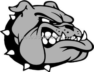 6" Round ~ Growling Bulldog Team Mascot ~ Edible Image Cake/Cupcake Topper  Dessert Decorating Cake Toppers  Grocery & Gourmet Food