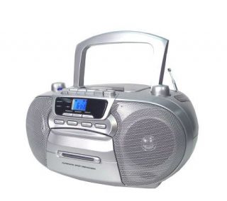 SuperSonic Portable CD Player with Cassette/Recorder —