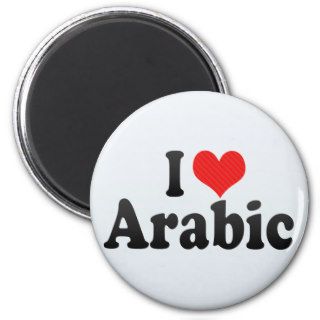 I Love Arabic Fridge Magnet
