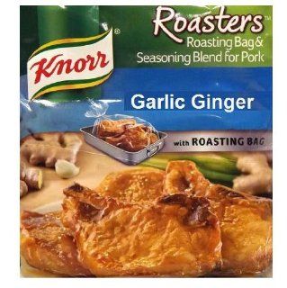 Knorr Oven Bag Roasters   Garlic Ginger (1.55 oz Packets) 3 Pack  Meat Seasoningss  Grocery & Gourmet Food