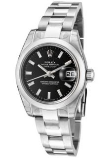 Rolex 179160 BKSO  Watches,Womens Datejust Automatic Black Dial Oyster Stainless Steel, Luxury Rolex Automatic Watches